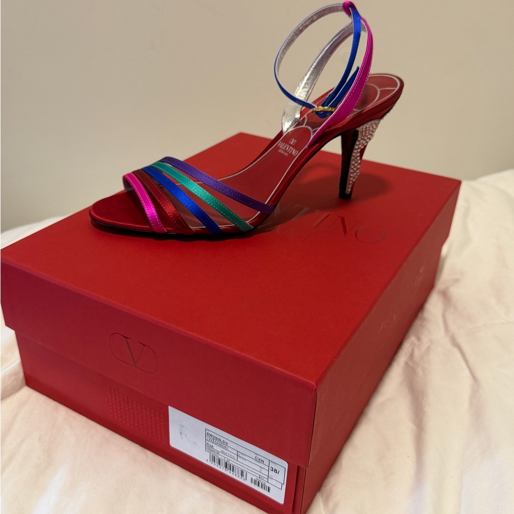 Valentino Ladycrush Satin Heeled Sandal